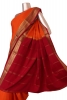 Classic Contrast Pure Mysore Crepe Silk Saree